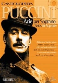 Cantolopera : Puccini - Arias for Soprano published by Ricordi (Book & CD)
